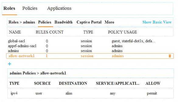 HPE6-A70 dumps exhibit