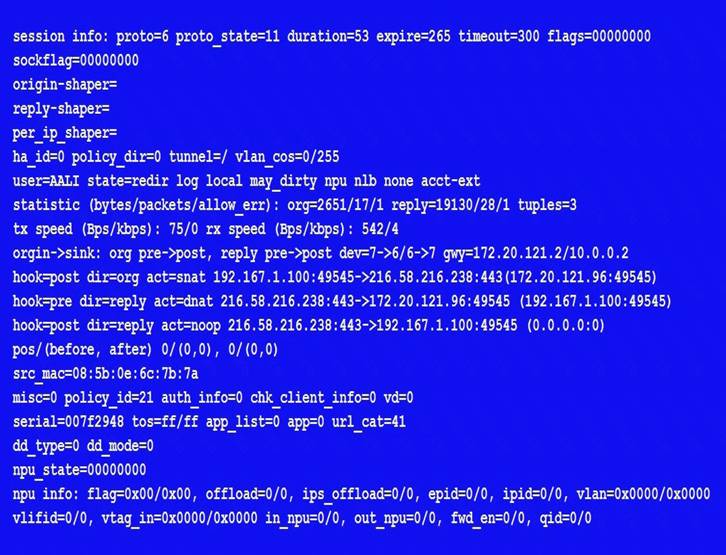 NSE7_EFW-6.0 dumps exhibit