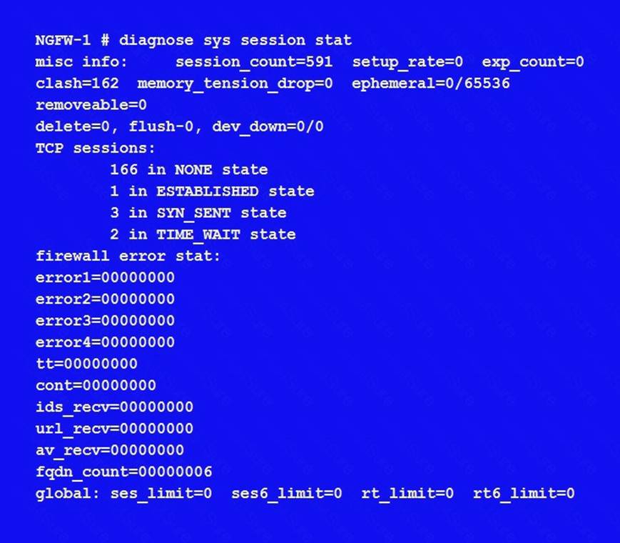 NSE7_EFW-6.2 dumps exhibit